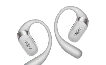Wireless SHOKZ headphones designed for outdoor running and sports.