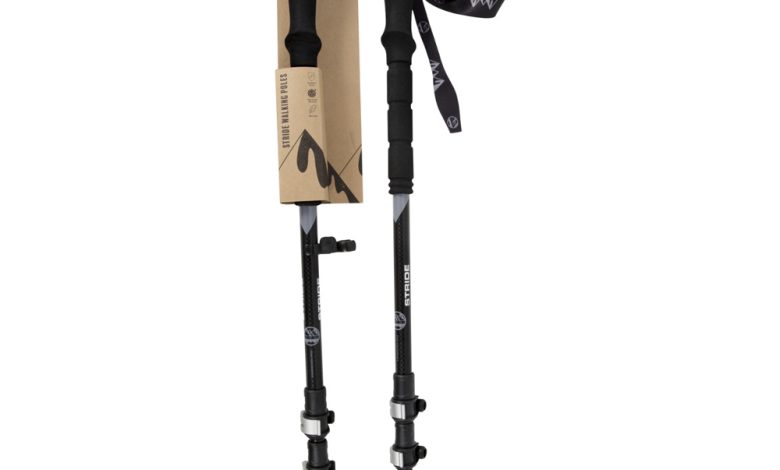 Outdoor Insight Six Peaks Stride walking poles for hiking and trekking.