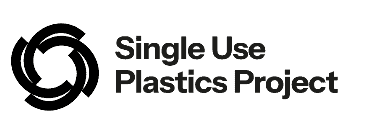 Environmental campaign promoting reduction of single use plastics outdoors.