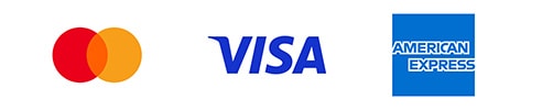 MasterCard, Visa, American Express