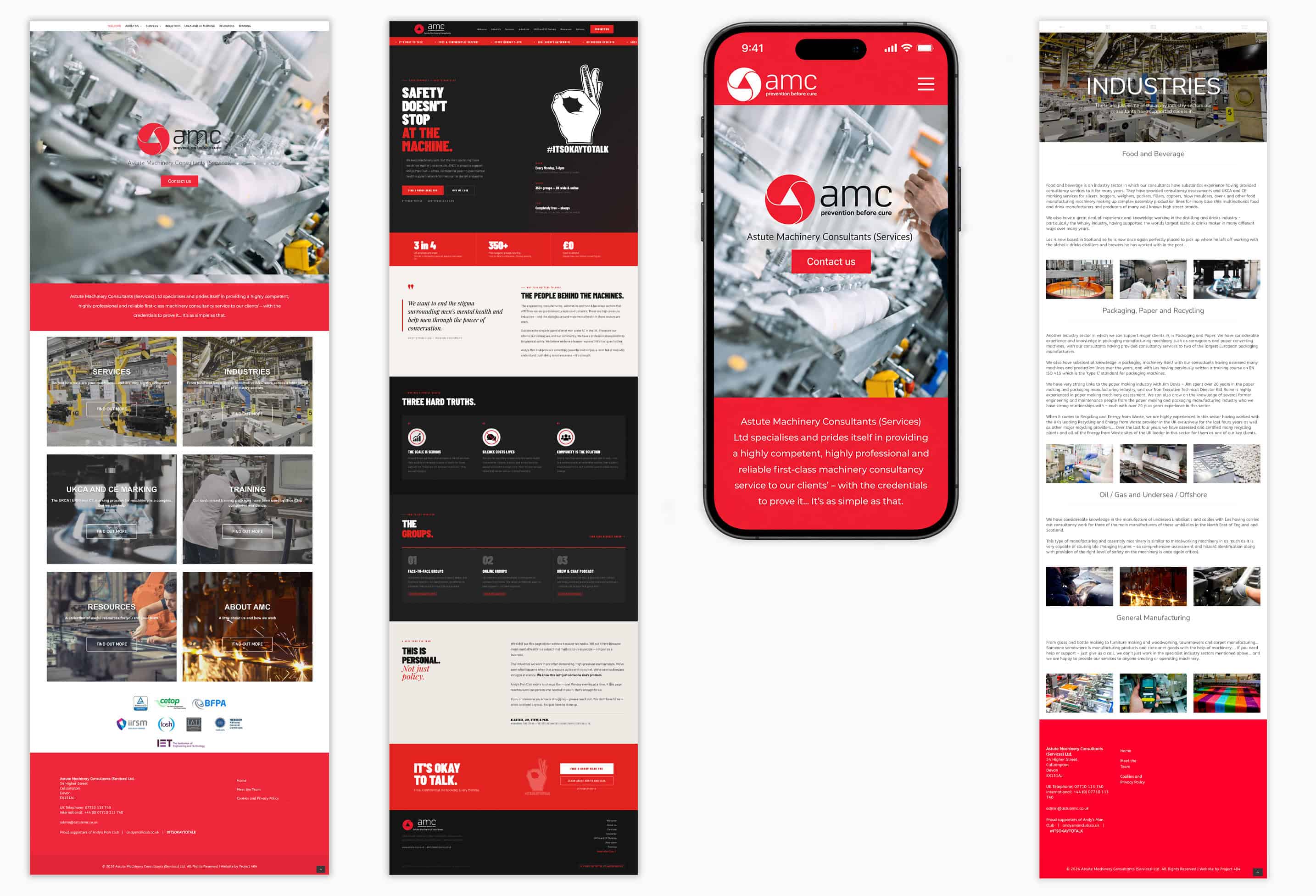 Astute Machinery Consultants WordPress website