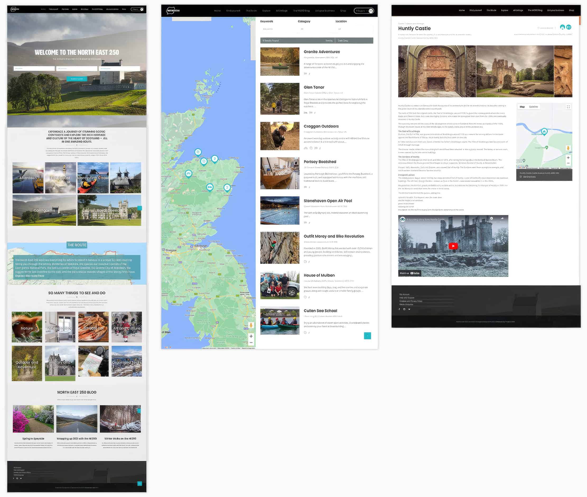 The North East 250 WordPress website
