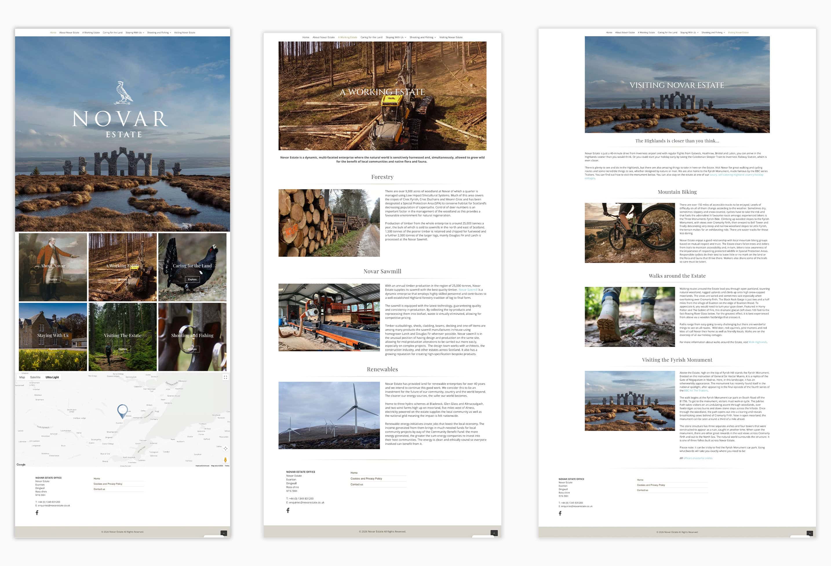 Novar Estate WordPress website