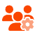 Purpose Contracts Management Schedule a Consult Icon of People with Gear