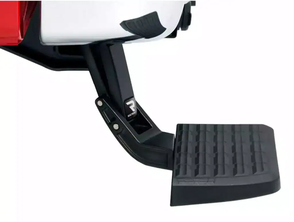 Close up of Amp Research Bed Step