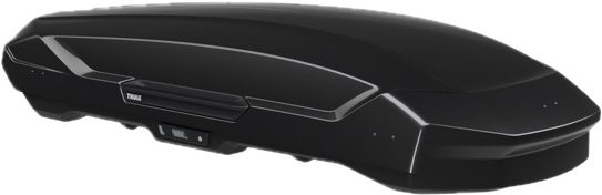Isolated image of black Thule Cargo box