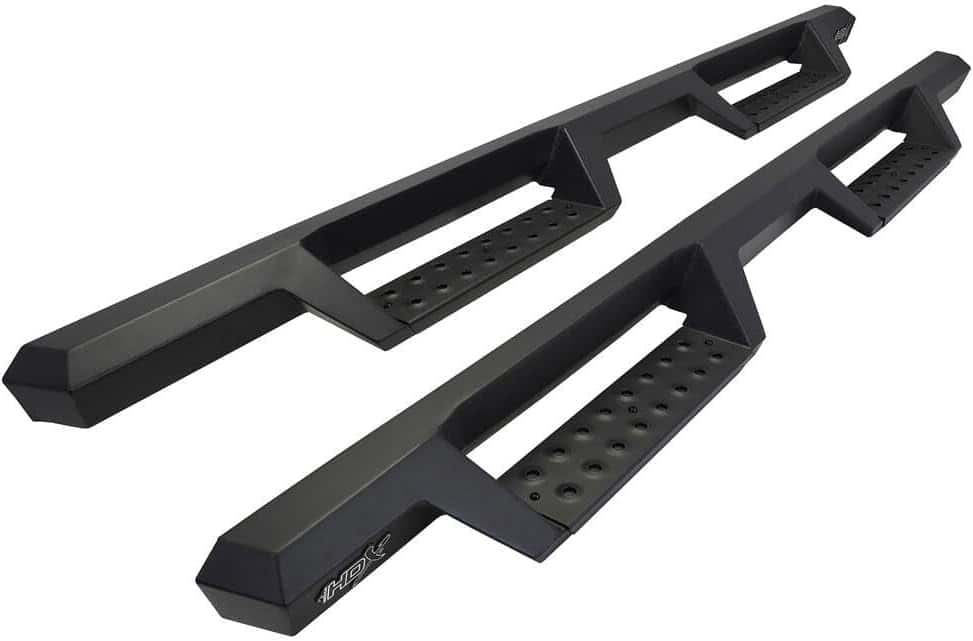 Close up of Westin HDX Drop Nerf Steps with no background
