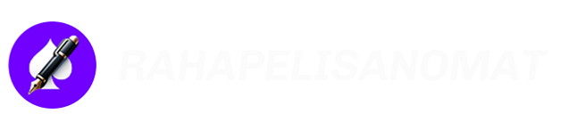 Rahapelisanomat logo valkoisella tekstillä