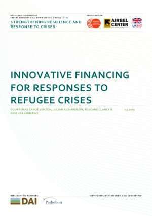 Innovative financing for responses to refugee crises