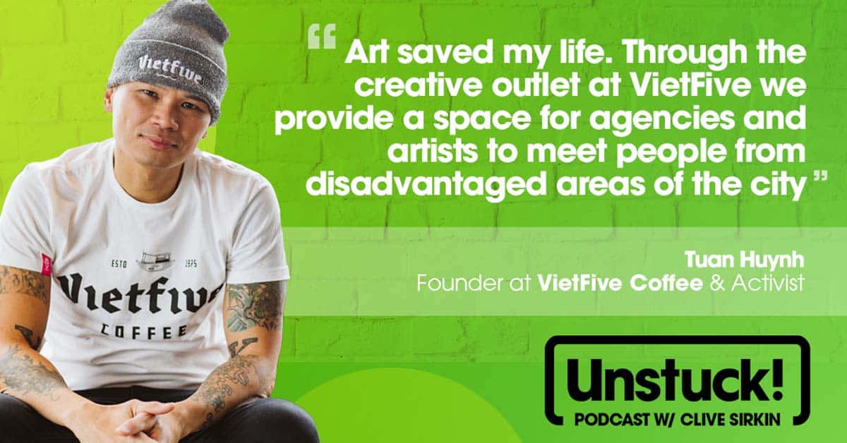 Art saved my life, VietFive Coffee founder Tuan Huynh on overcoming adversity.