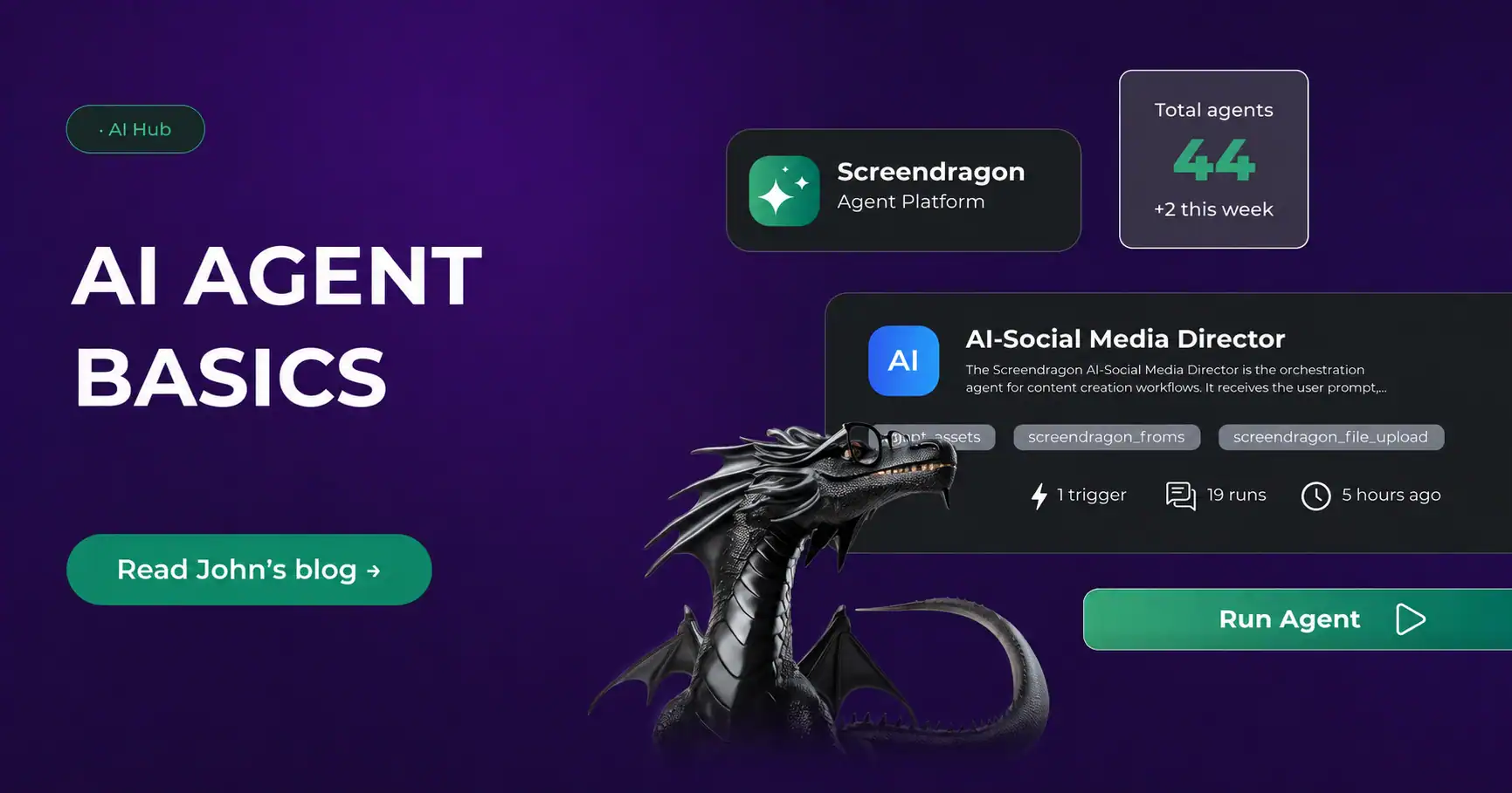AI agent basics, a blog by John Briggs, CEO at Screendragon