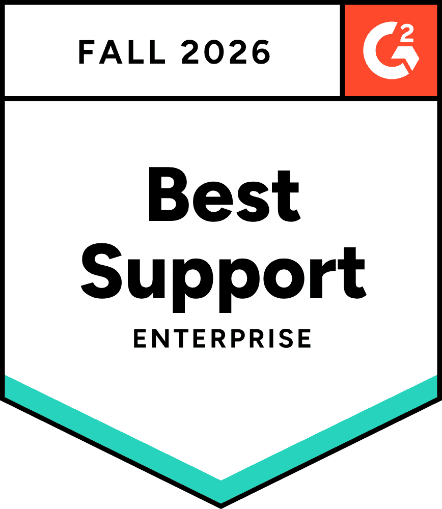 Fall 2026 Best Support Enterprise badge from Screendragon.