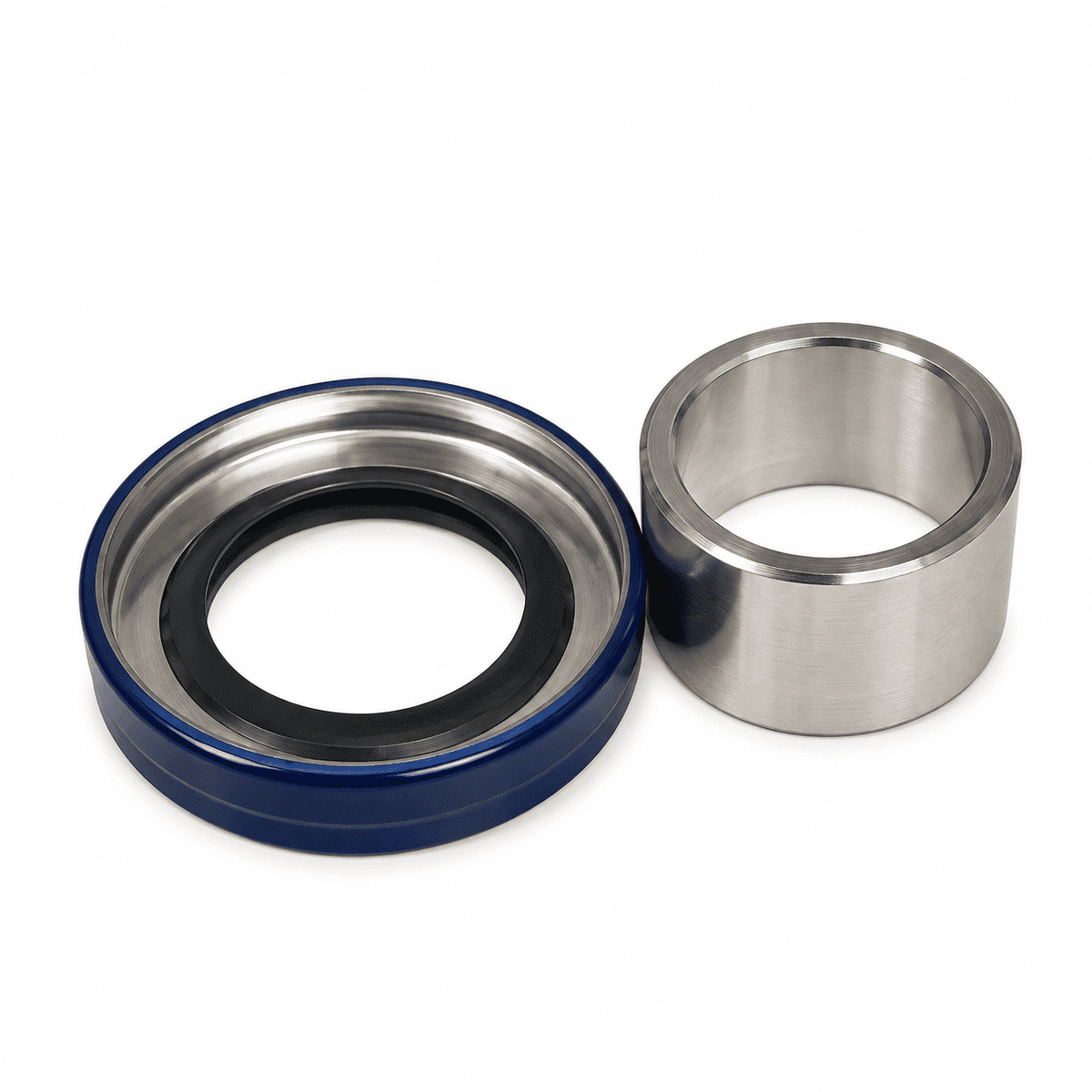 Sullair ES-series rebuild kit, stainless steel wear sleeve TFE E56 250025-412 and double Teflon lip seal 02250133-540