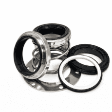 Ebara DMLEU repair kit, double mechanical seal and Buna-N O-ring set for 100DMLEU6152 and 150DMLEU6152 Ebara DML Series double mechanical seal, step shaft, 30/35 40/45 and 45/50 mm, upper and lower seal set