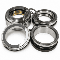 Flygt 3201 and 3170 pump repair kit with upper and lower tungsten carbide mechanical seals, Buna-N O-ring set and wear protection ring