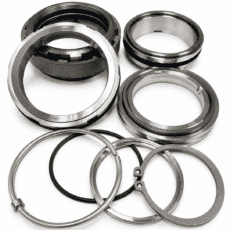 Flygt 3300 pump repair kit with upper and lower tungsten carbide mechanical seals and Buna-N O-ring set for 3300.090, .091, .180 and .181