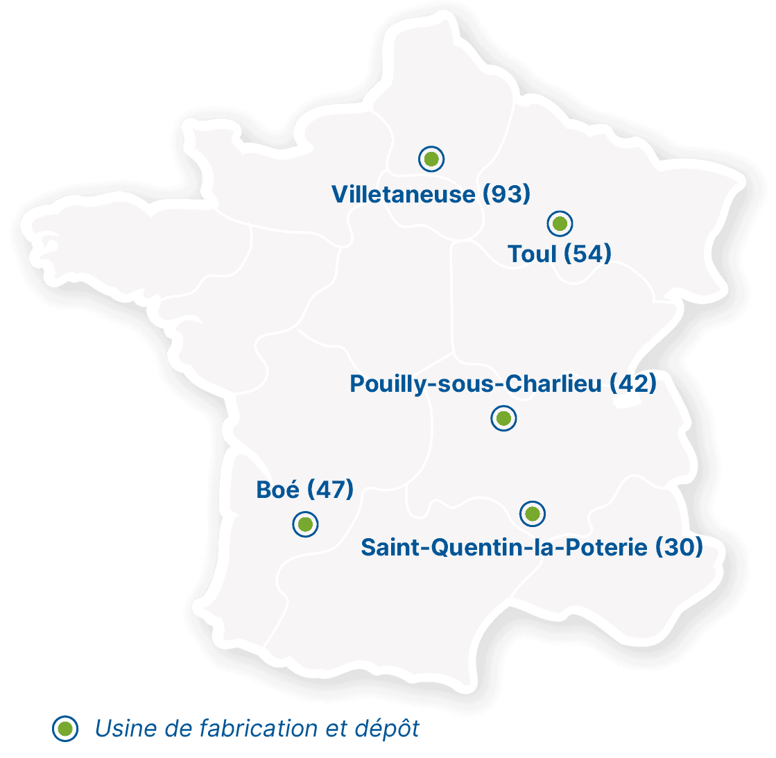 Sebico -Sites de production