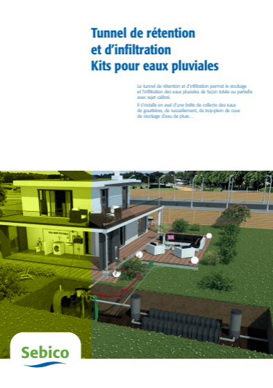 Tunnel de rétention et d'infiltration et Kits pour eaux pluviales