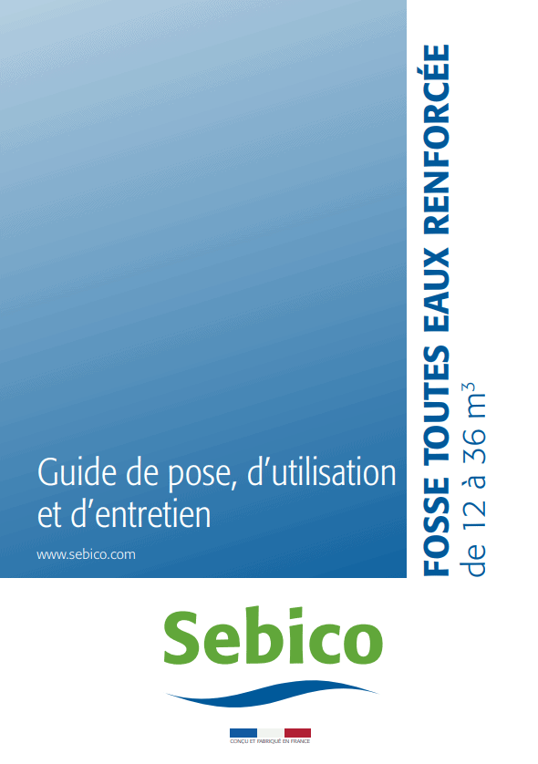 Fosse toutes eaux renforcée grand volume en polyéthylène