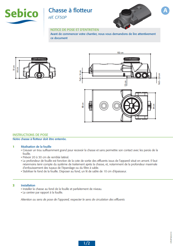 Chasse automatique à flotteur