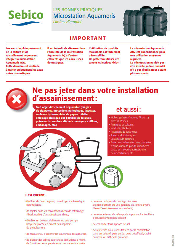Microstation Aquameris AQ2 les bonnes pratiques