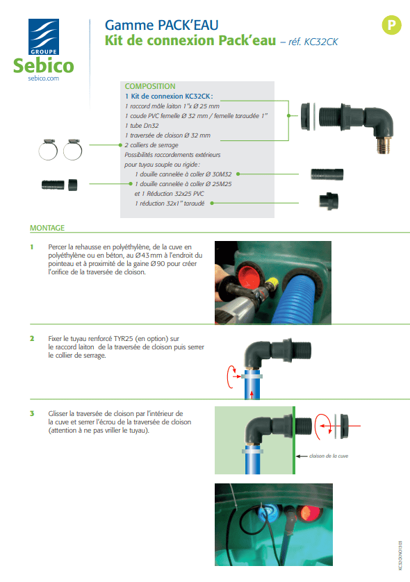Kit de connexion Packeau