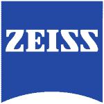Zeiss logo on eyewear branding for optical clarity and precision.