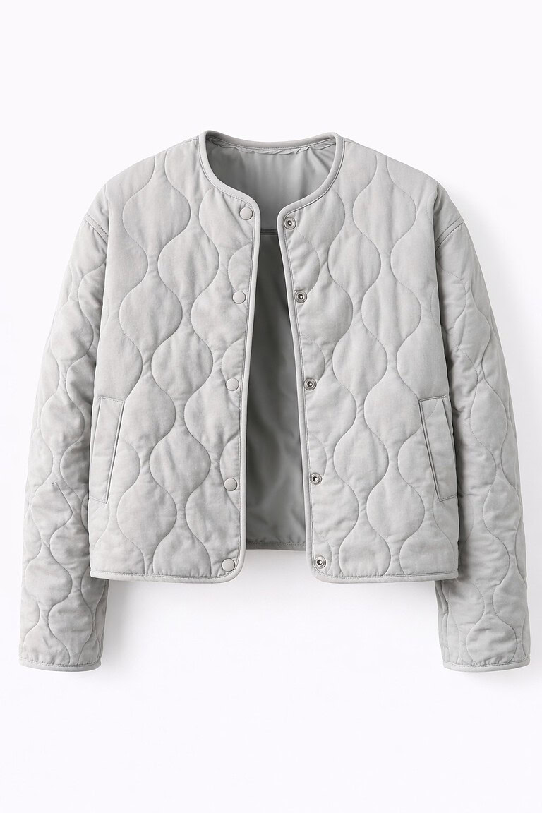 Chaqueta acolchada beige mujer | Stylicious packshot