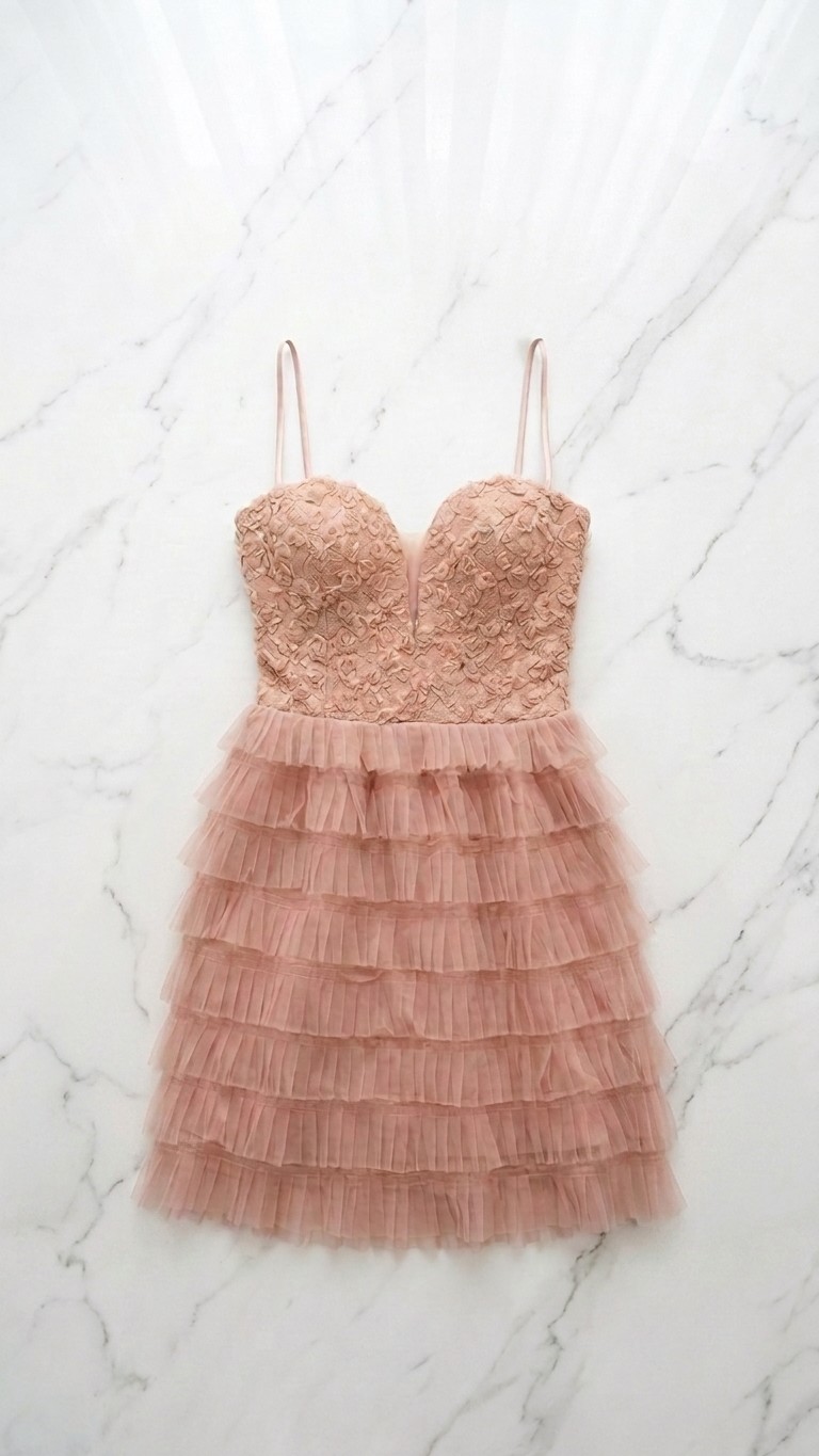 Vestido Floral | Rosa Poudré