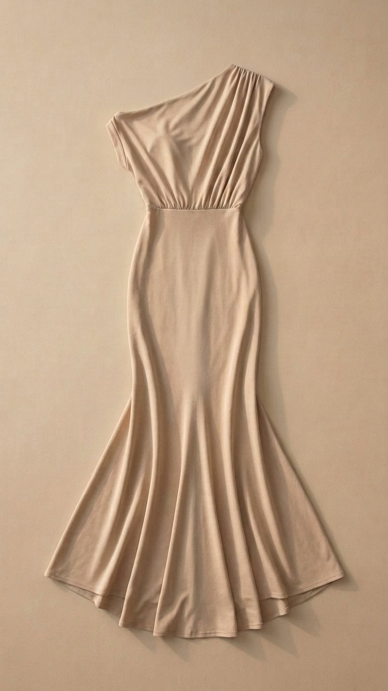 vestido skin color beige packshot
