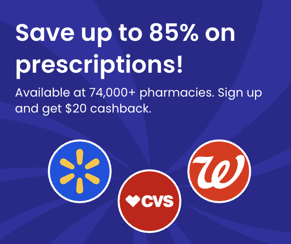 Save up to 85% off on prescriptions