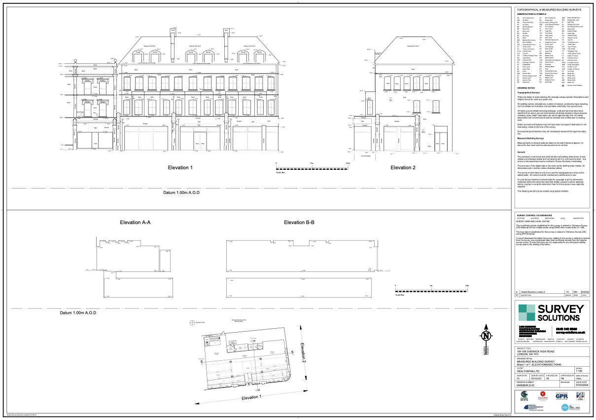 Sample Measured Building Survey for a Health Centre