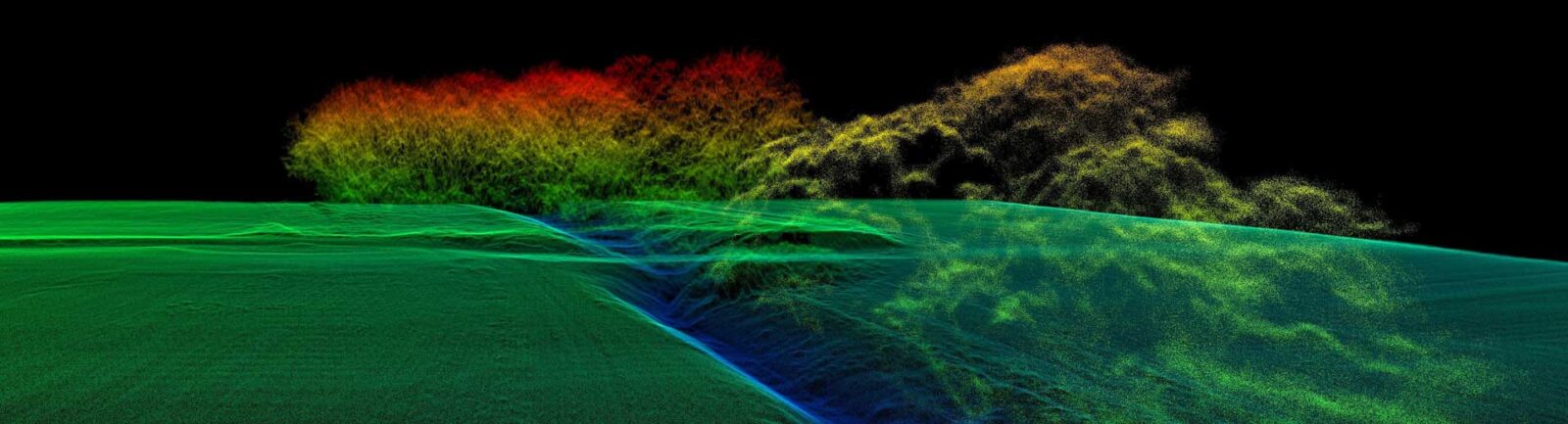 Data image resulting from a LiDAR Survey