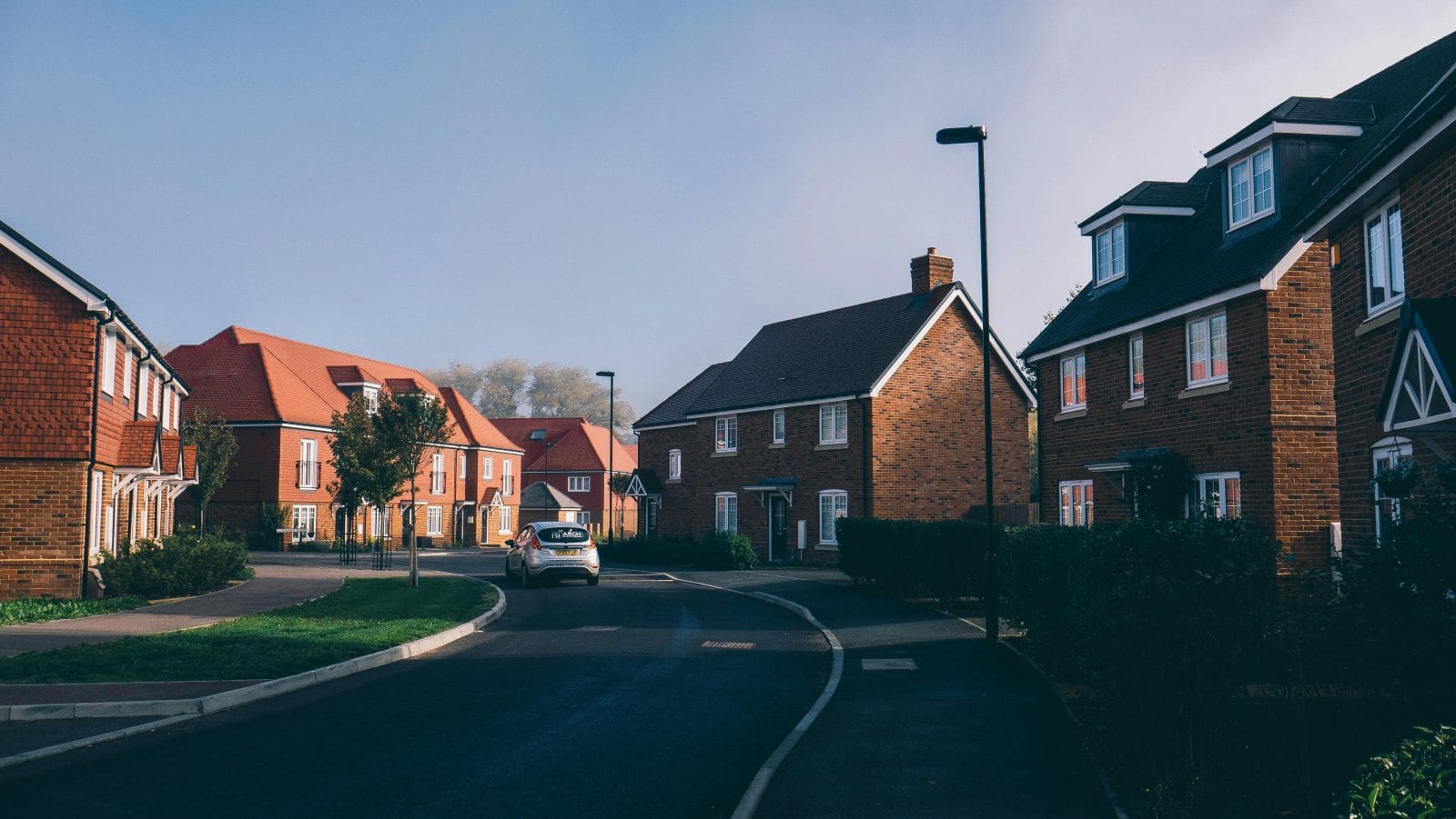 New build housing development that underwent control management