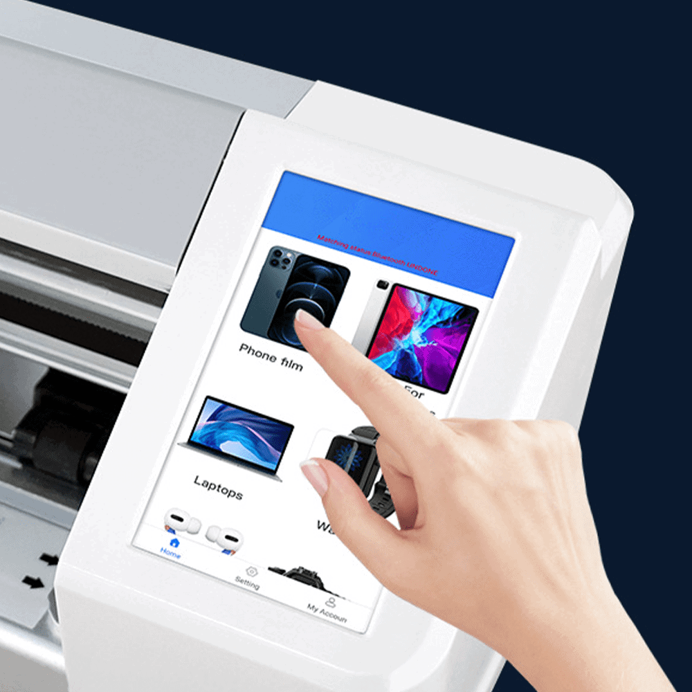 Αuinto touchscreen με επιλεγμένα προϊόντα τεχνολογίας και επισκευές ηλεκτρονικών συσκευών.