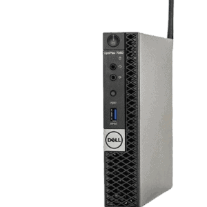 ΑAlt text: Επιτραπέζιος υπολογιστής Dell OptiPlex 7060 με ασύρματο Wi-Fi και HDMI.