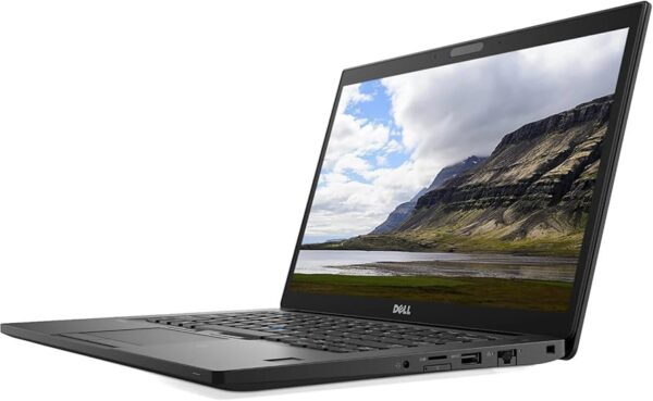 Οθόνη laptop Dell με ορεινό τοπίο και λευκό σύννεφο, έτοιμο για αγορά και χρήση.