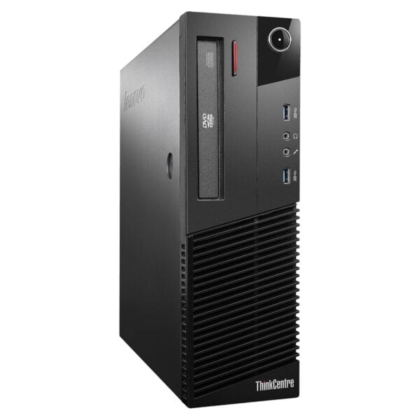 Υπολογιστής Lenovo ThinkCentre με DVD/CD και θύρες USB 3.0, ιδανικός για εργασία και χρήση.