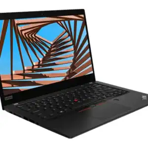 Φωτογραφία φορητού υπολογιστή Lenovo με ανοιχτή οθόνη και πληκτρολόγιο.