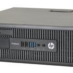 Επευτυχής υπολογιστής HP σε μαύρο χρώμα, κατάλληλος για γραφείο και gaming.