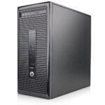 Υπολογιστής γραφείου HP ProDesk με μοντέρνο σχεδιασμό, USB θύρες και υψηλή απόδοση.