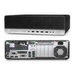 Επιτραπέζιος υπολογιστής HP EliteDesk με προηγμένη τεχνολογία και ασφαλής κατασκευή.