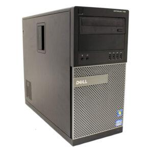 Αντικείμενο υπολογιστή Dell με θήκη desktop, ιδανικό για εργασιακή και οικιακή χρήση.