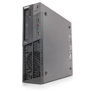 Υπολογιστής Lenovo ThinkCentre M Series με προηγμένη ψύξη και διάφορες θύρες συνδεσιμότητας.