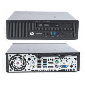 1. Πρωτότυπο στερεό υπολογιστή HP EliteDesk με 4 USB, DVD και διασύνδεση VGA και HDMI.
