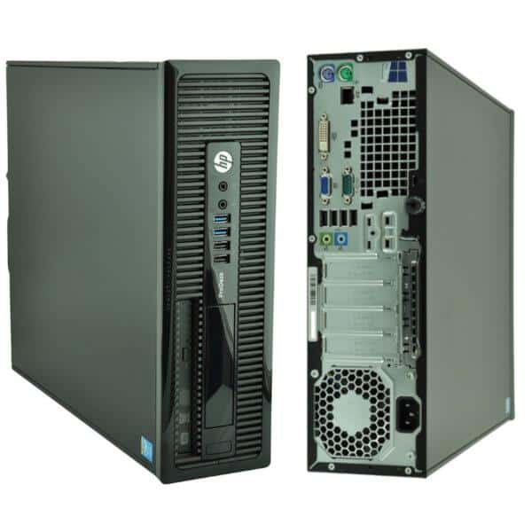 Πύργος υπολογιστή HP με Windows, USB, HDMI, VGA, DVD, Wi-Fi, ηχοσύστημα.