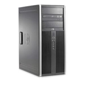 Υπολογιστής γραφείου HP με DVD drive, USB ports, και δυνατότητα αναβάθμισης.