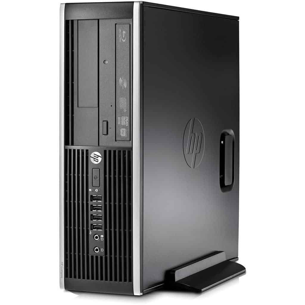 Υπολογιστής HP desktop σε μαύρο χρώμα, υψηλή ποιότητα και αποδοτικότητα.