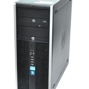 Ηλεκτρονικός υπολογιστής tower HP με DVD και USB θύρες, αξιόπιστη επιλογή για εργασίες.