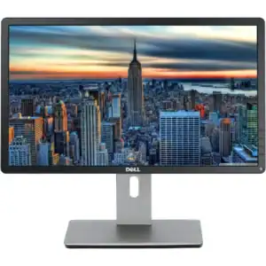 Οθόνη υπολογιστή Dell LED IPS 24" με ρυθμιζόμενο βάθος και HDMI.